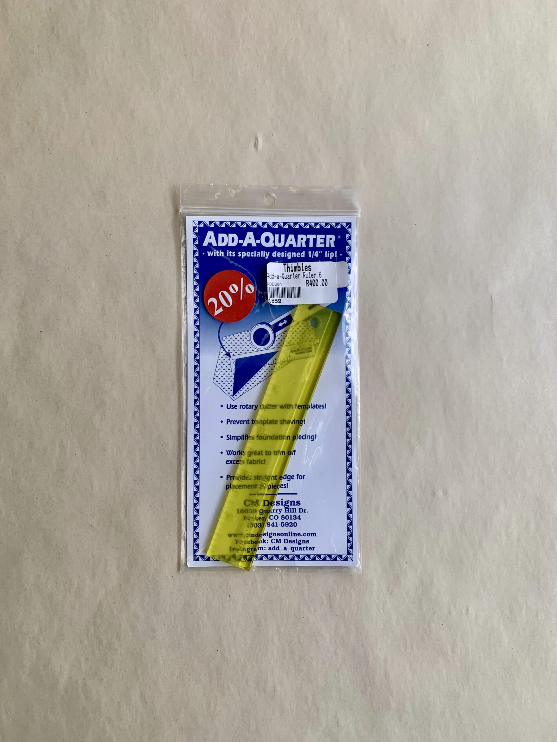 Add-a-Quarter Ruler