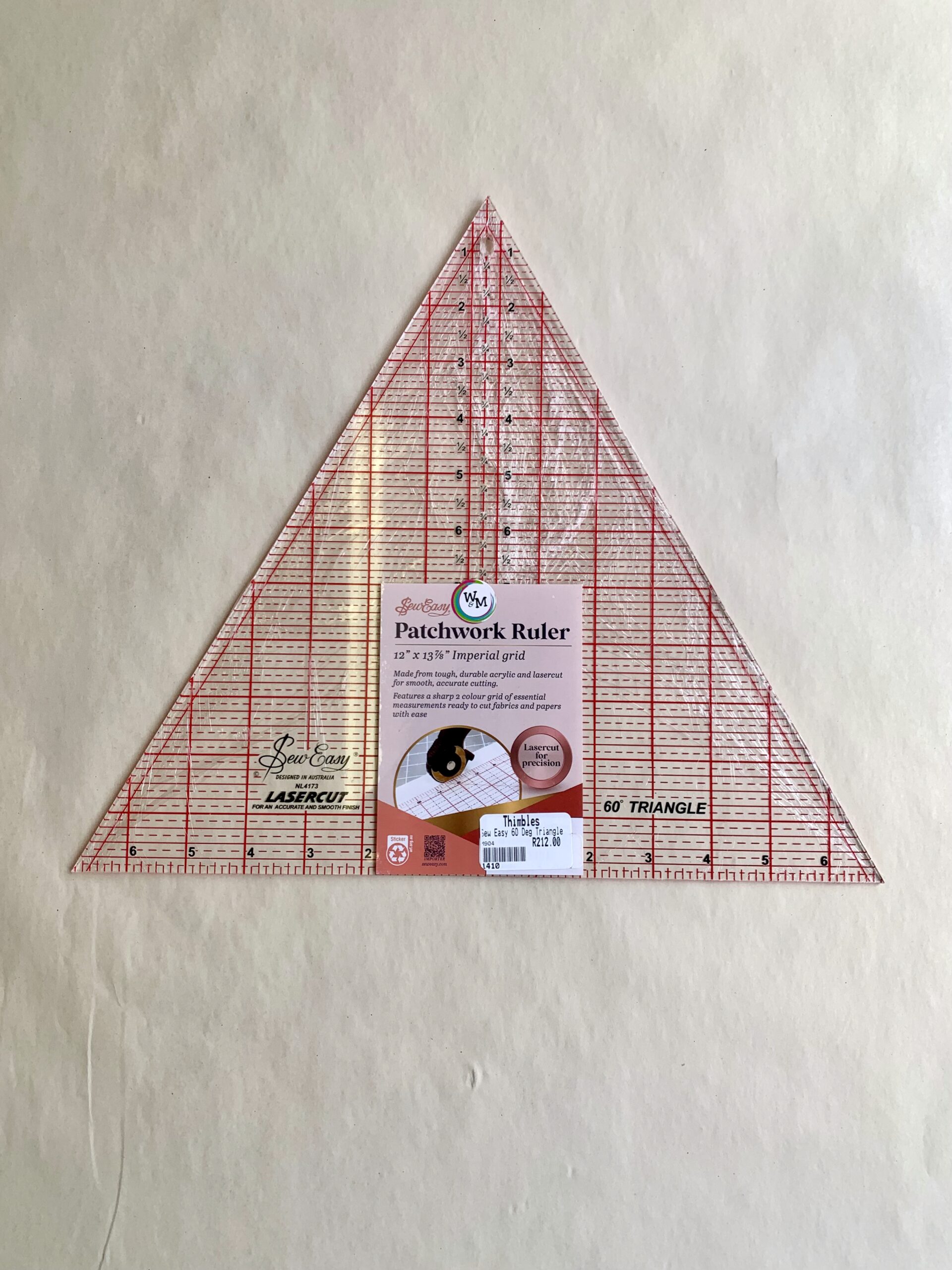 60 Degree Triangular Patchwork Ruler
