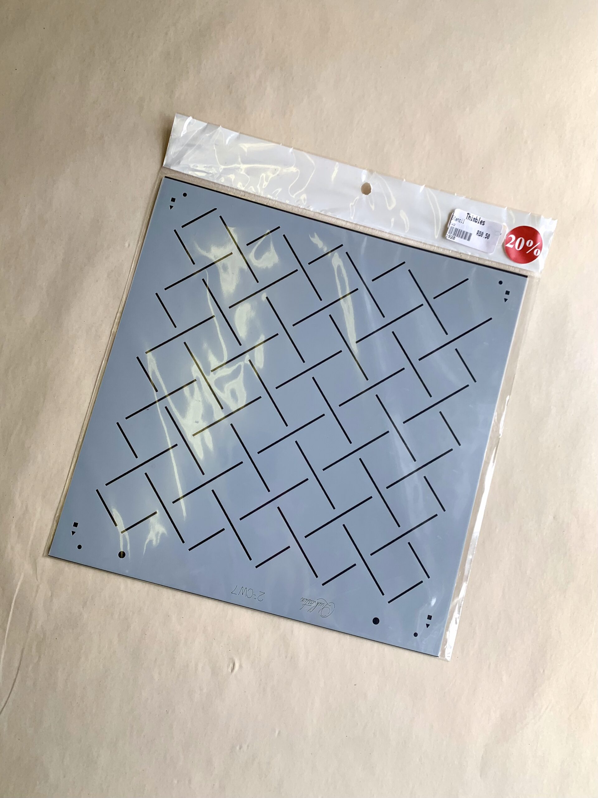 Diagonal Weave Quilting Stencil